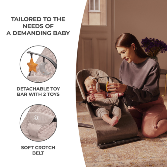 Kinderkraft Relax Bouncer Mimi Beige
