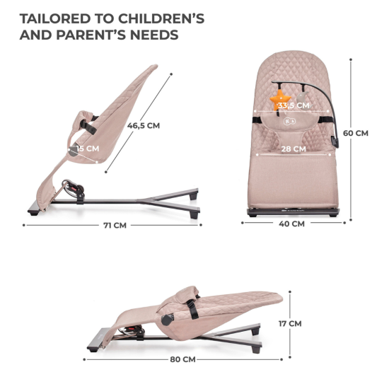 Kinderkraft Relax Bouncer Mimi Beige