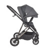 Bebe Stars Σύστημα Καροτσιού 3 in 1 Dione , Titanium Grey