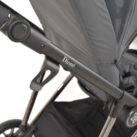 Bebe Stars Σύστημα Καροτσιού 3 in 1 Dione , Titanium Grey