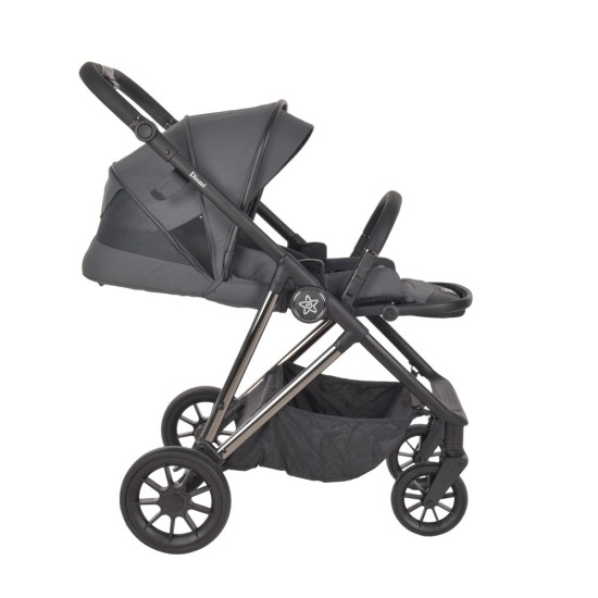 Bebe Stars Σύστημα Καροτσιού 3 in 1 Dione , Titanium Grey