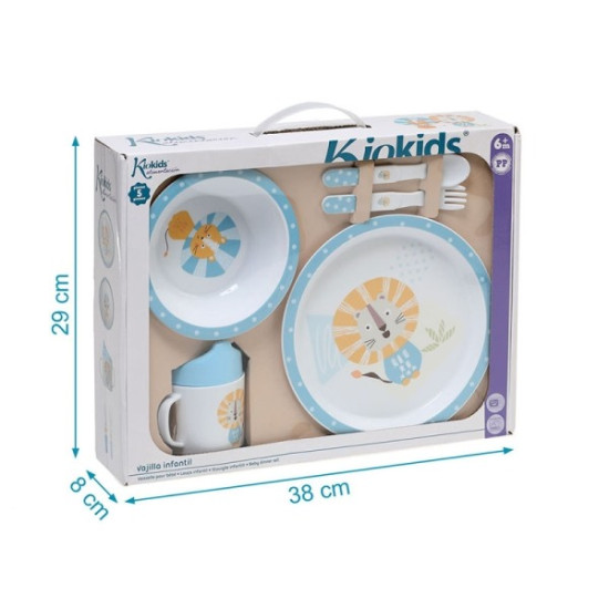 Kiokids Σετ Φαγητού 5τμχ Little Lion 6+Μ