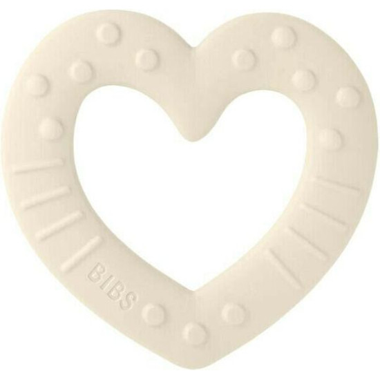 Bibs Μασητικό Οδοντοφυίας Heart Ivory