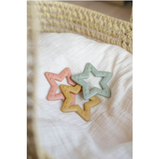 Bibs Μασητικό Οδοντοφυίας Star Blush