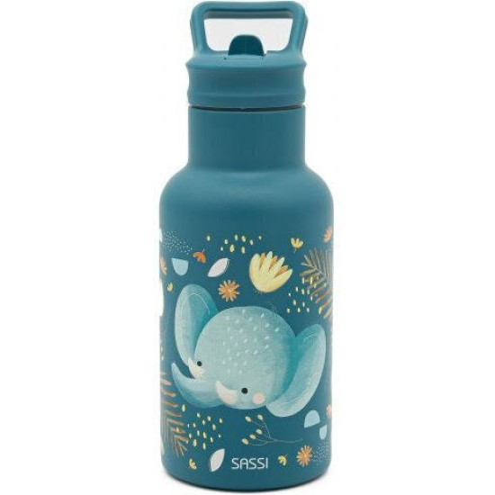 Sassi Μπουκάλι απο Ανοξείδωτο ατσάλι Chewy the Elephant 500ml
