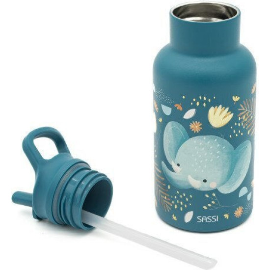 Sassi Μπουκάλι απο Ανοξείδωτο ατσάλι Chewy the Elephant 500ml