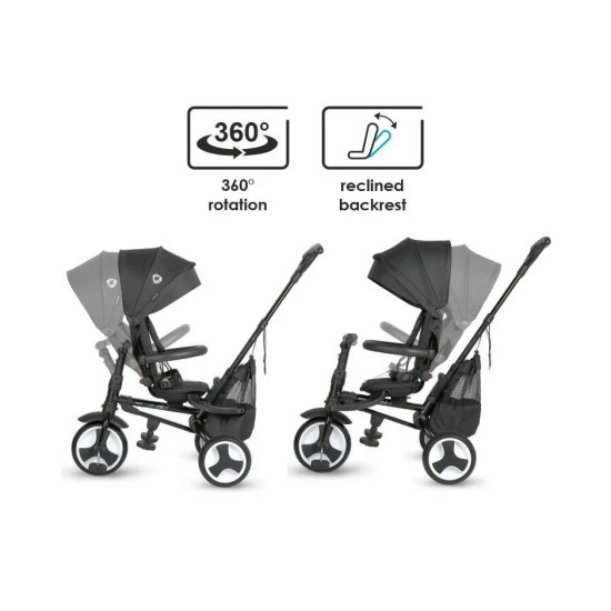 Coccolle Spectra Plus Αναδιπλούμενο Τρίκυκλο Ποδήλατο Jet Black