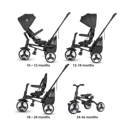 Coccolle Spectra Plus Αναδιπλούμενο Τρίκυκλο Ποδήλατο Jet Black