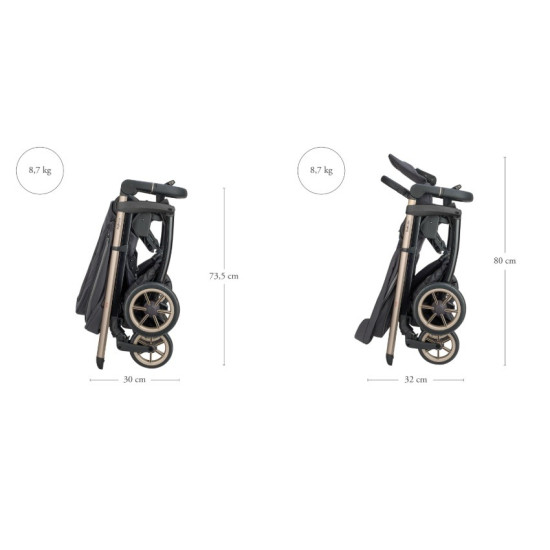 Inglesina Electa System Quattro με Darwin Hangar Beige (Bronze Black Chassis)