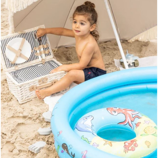 Swim Essentials Σετ Φουσκωτή Πισίνα 120cm με Σωσίβιο και Μπάλα