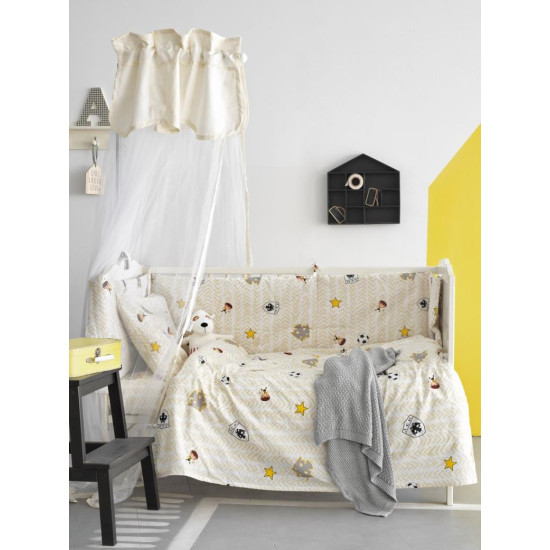 Σετ Σεντόνια Παιδικά Μονά 3 Τεμ. Baby Team Collection ΑΕΚ FC3 Palamaiki 170x260