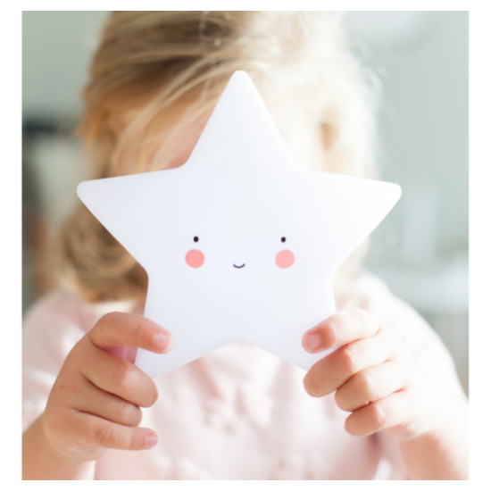 Mini Star Φωτάκι Νυχτός Λευκό A Little Lovely Company LTSW053