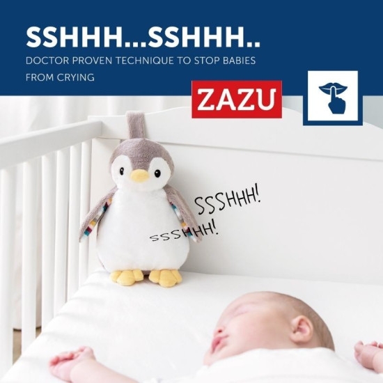 Zazu Φοίβη Πιγκουίνος με Εγγραφής Φωνής, Αναπαραγωγή Λευκών Ήχων και Φως ZA-PHOEBE-01