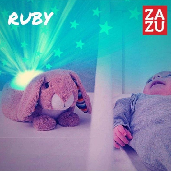 ZAZU Ruby Λαγός Προτζέκτορας με χτύπο Καρδιάς & Λευκούς ήχους ZA-RUBY-01